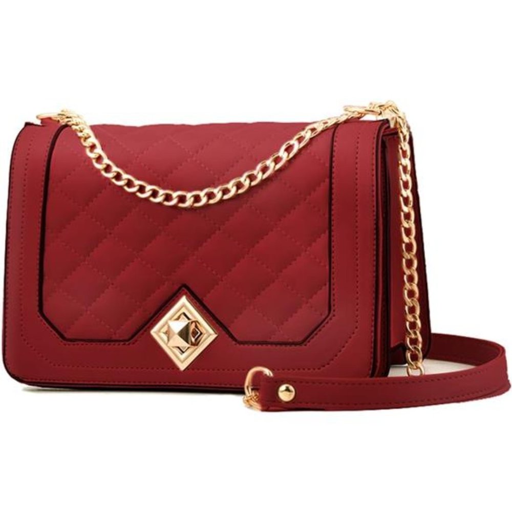 Crossbody Bags for Women Small Handbags PU Leather Shoulder Bag with Chain Strap